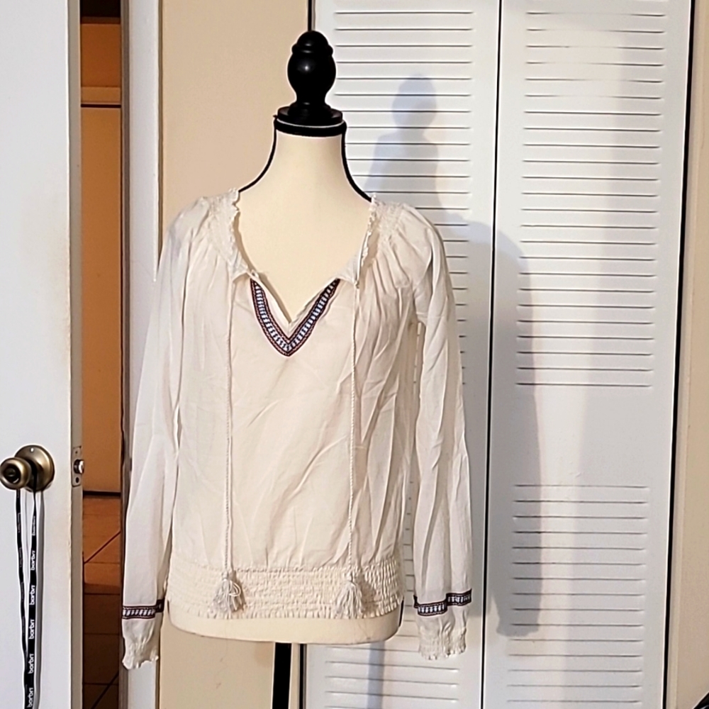 Miley Cyrus Max Azria Size M Woman's tassel top